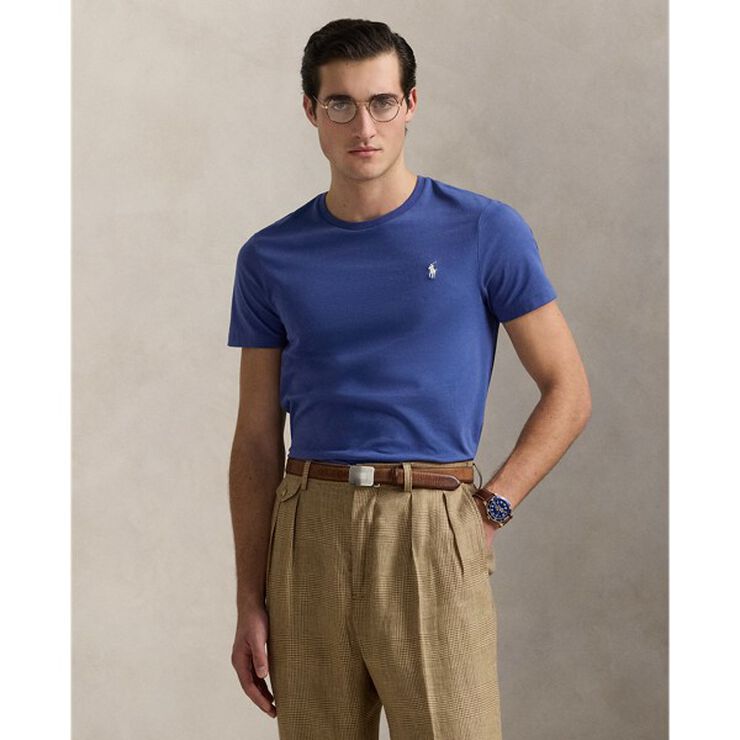 Custom Slim Fit Jersey Crewneck T-Shirt