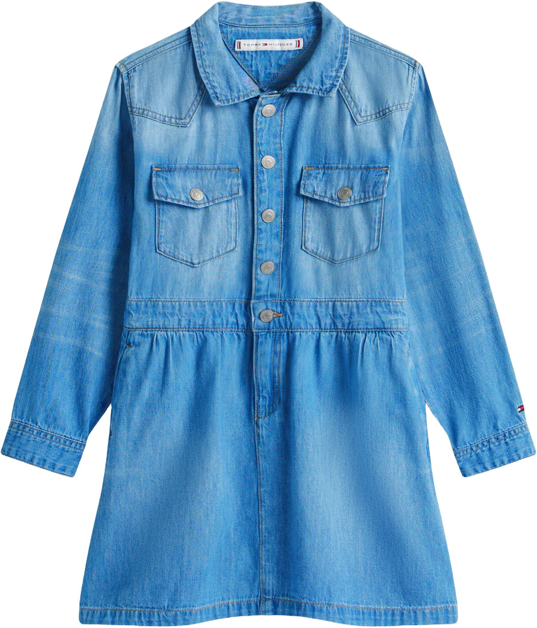 DENIM DRESS L/S