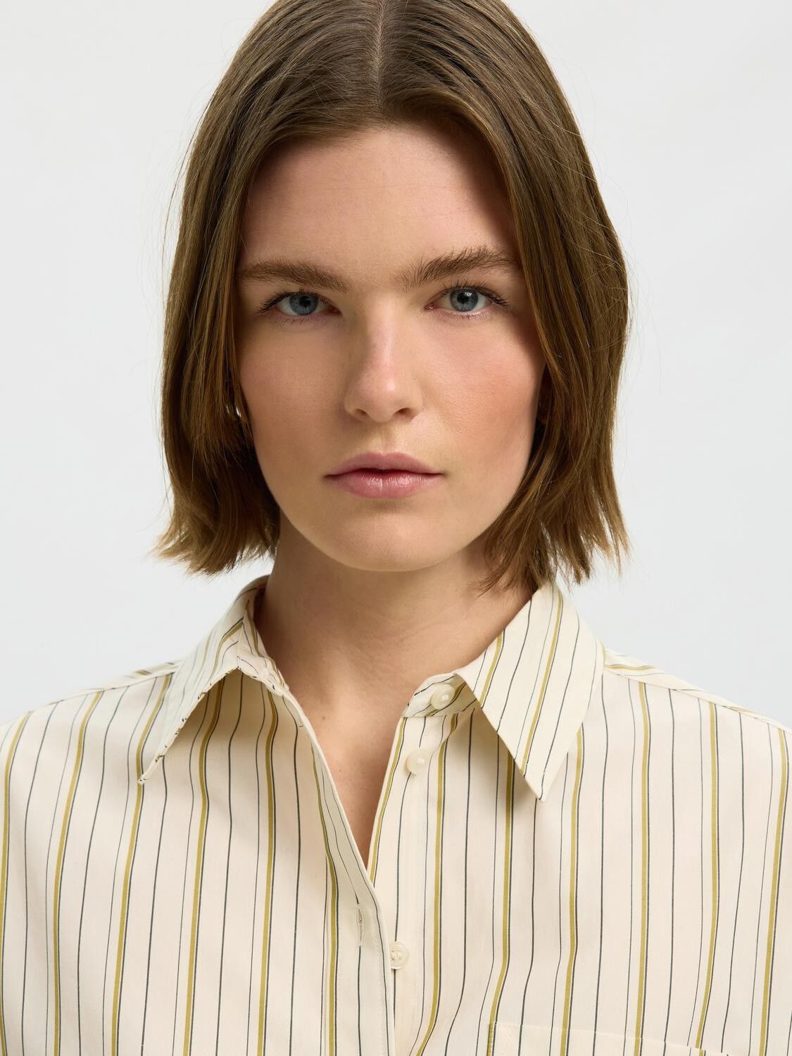 Slwdannie Ls Stripe Oversize Shirt Noos