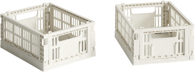 HAY Colour Crate Mini-Set of 2-Warm grey