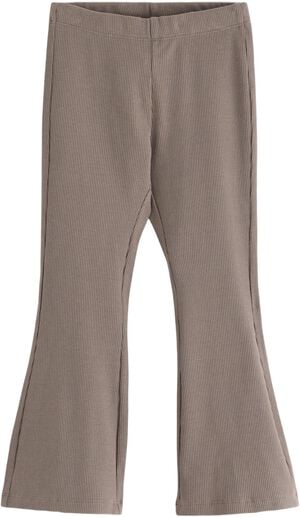 Leggings i mjuk bomullstrikå med r