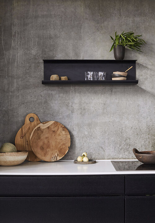 Væghylde Dublin W70 - Sort