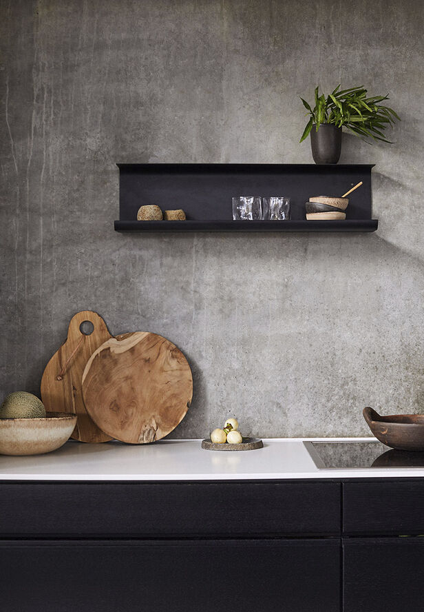 Væghylde Dublin W70 - Sort