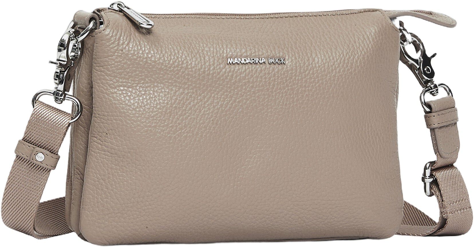 MELLOW LEATHER POCHETTE / WARM TAUPE