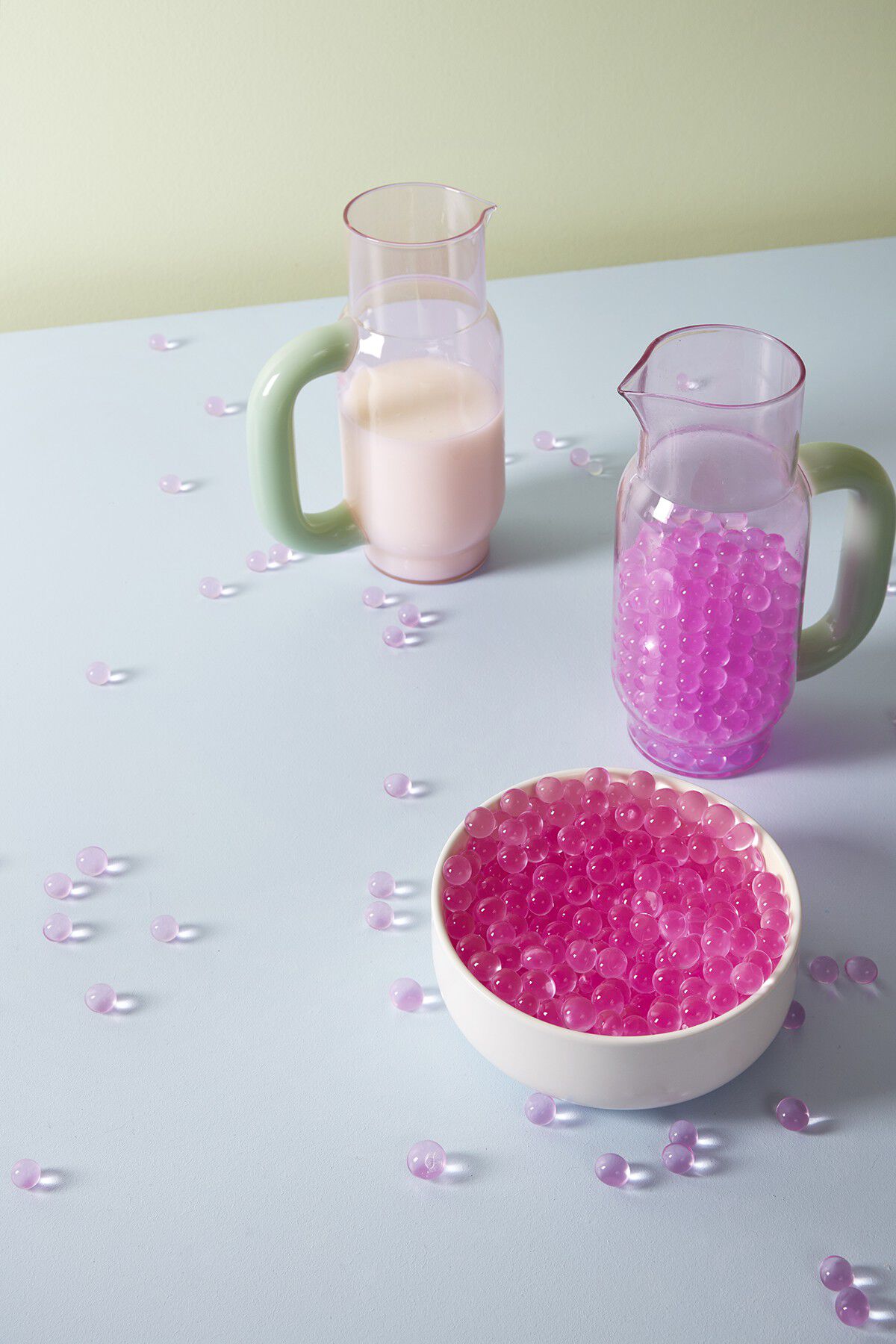 PITCHER, MILKY JADE/ MILKY ROSE