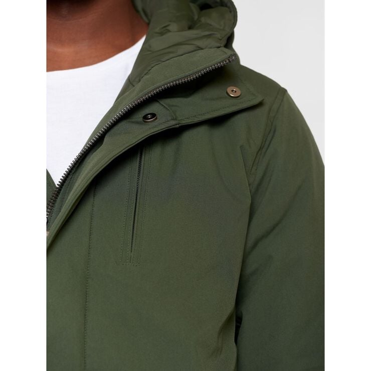 Long soft shell jacket CLIMATE SHELL - GRS/Vegan