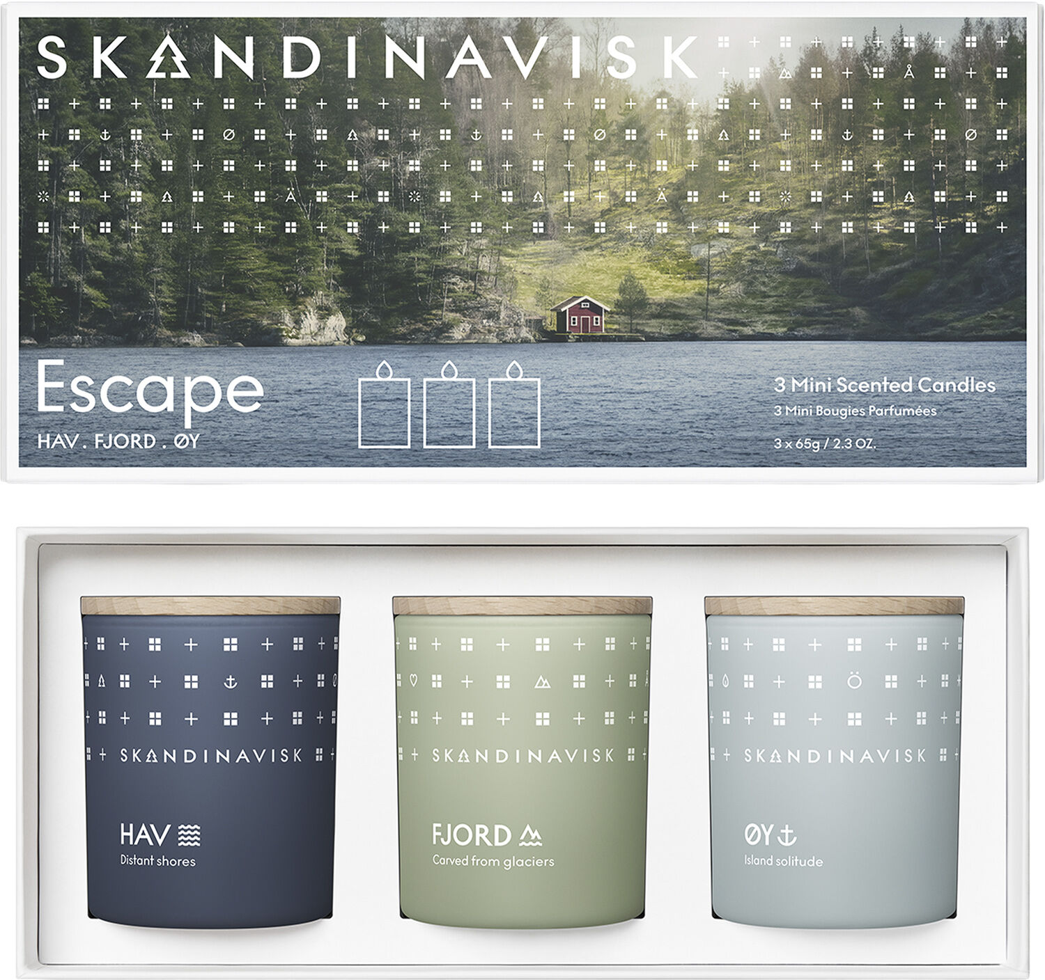 ESCAPE Mini Candle Giftset 65g x 3