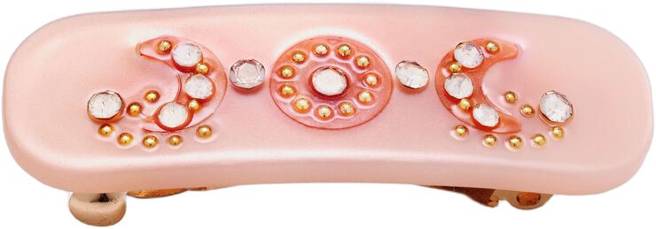 Moonphase Hairclip, Blush