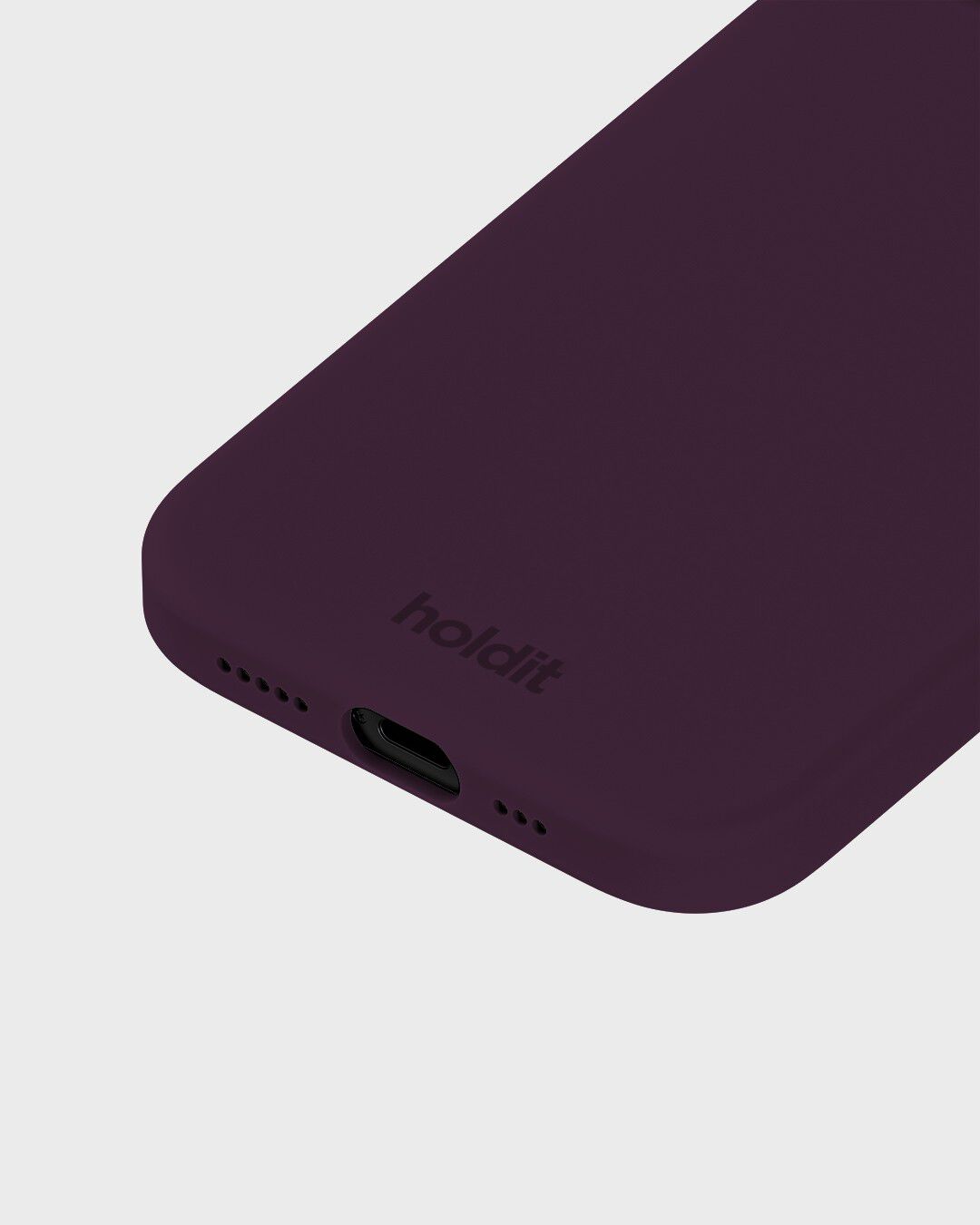 Silicone Case iPhone 15 Deep Plum