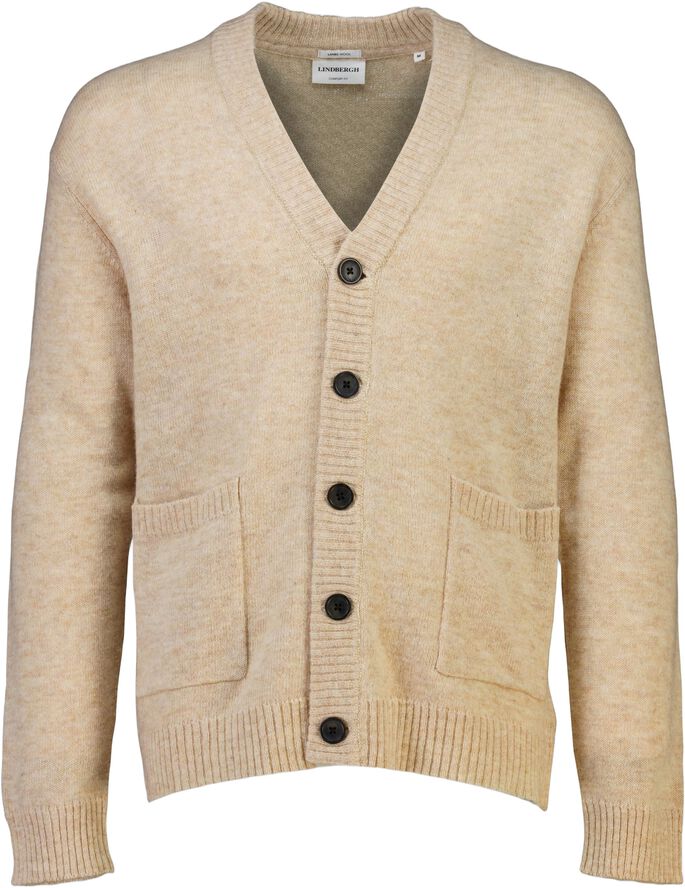 Lambswool button cardigan