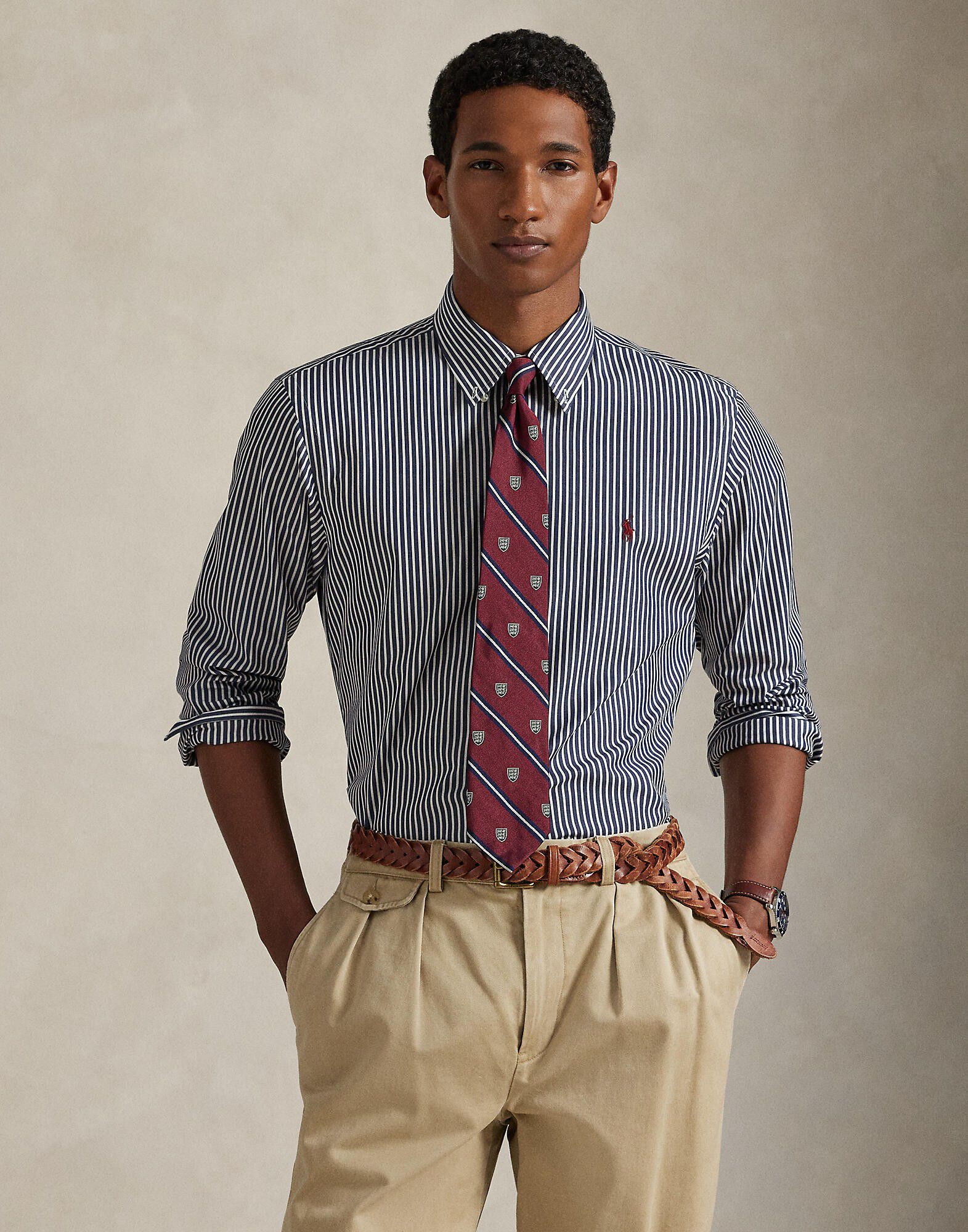 Slim Fit Stretch Poplin Shirt