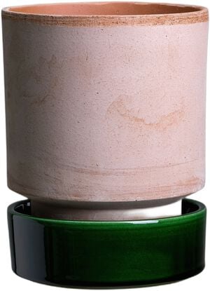 Hoff RAW Rosa/GLAZED Emerald Green, &Oslash; 14 cm, Set