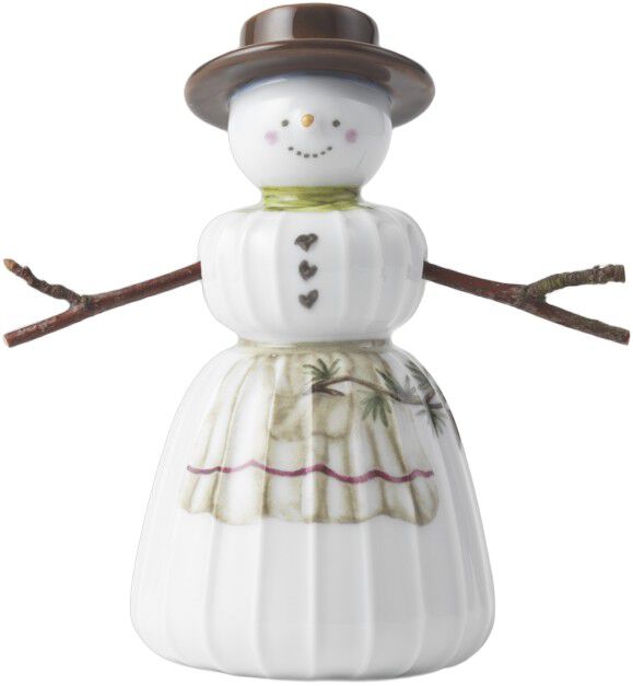 Hammersh&oslash;i Christmas Sn&oslash;kone H11 hvit m. deko