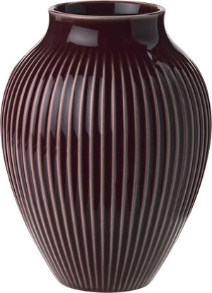 Knabstrup vase H 12. 5 cm ripple berry