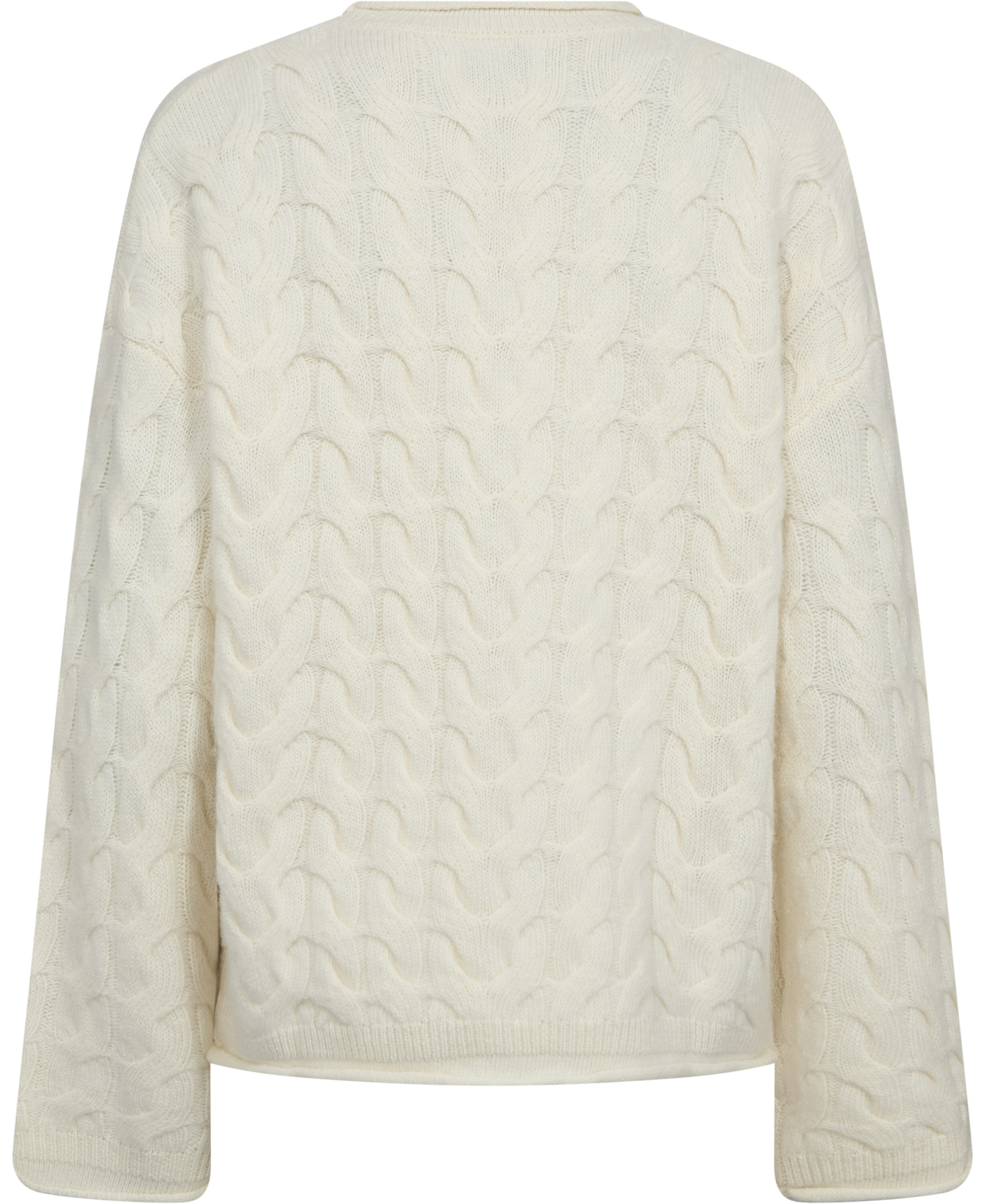 Myrna 5 Lang&aelig;rmede striksweater - 100% Uld RWS