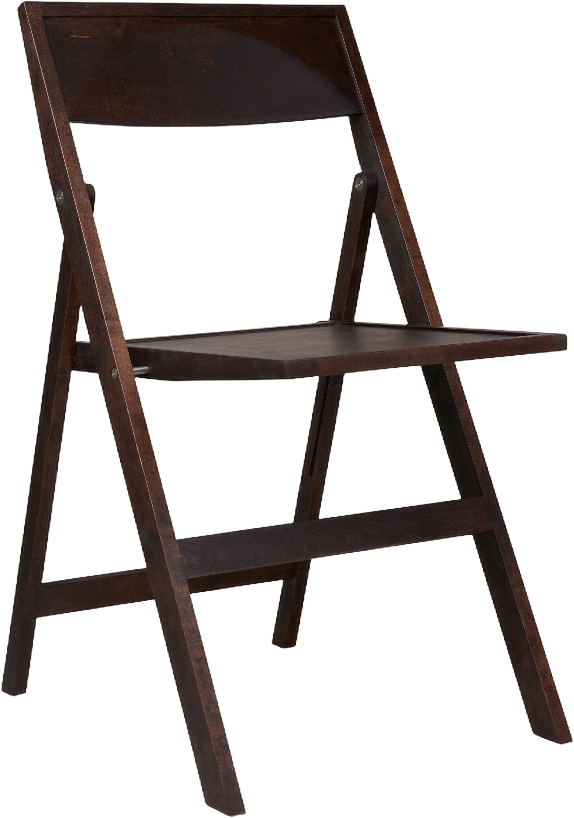 Folding Flat Chair | Dark Brown Birch