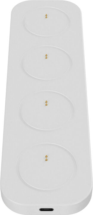 LED rechargeable base, Small, USB-C, White, 21x6 cm