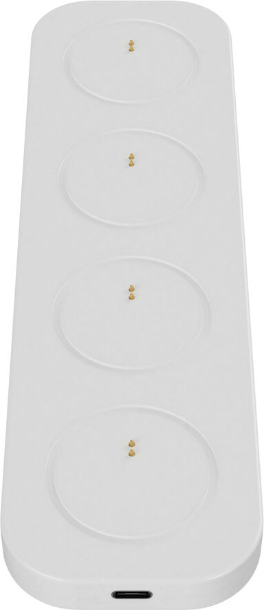 LED rechargeable base, Small, USB-C, White, 21x6 cm