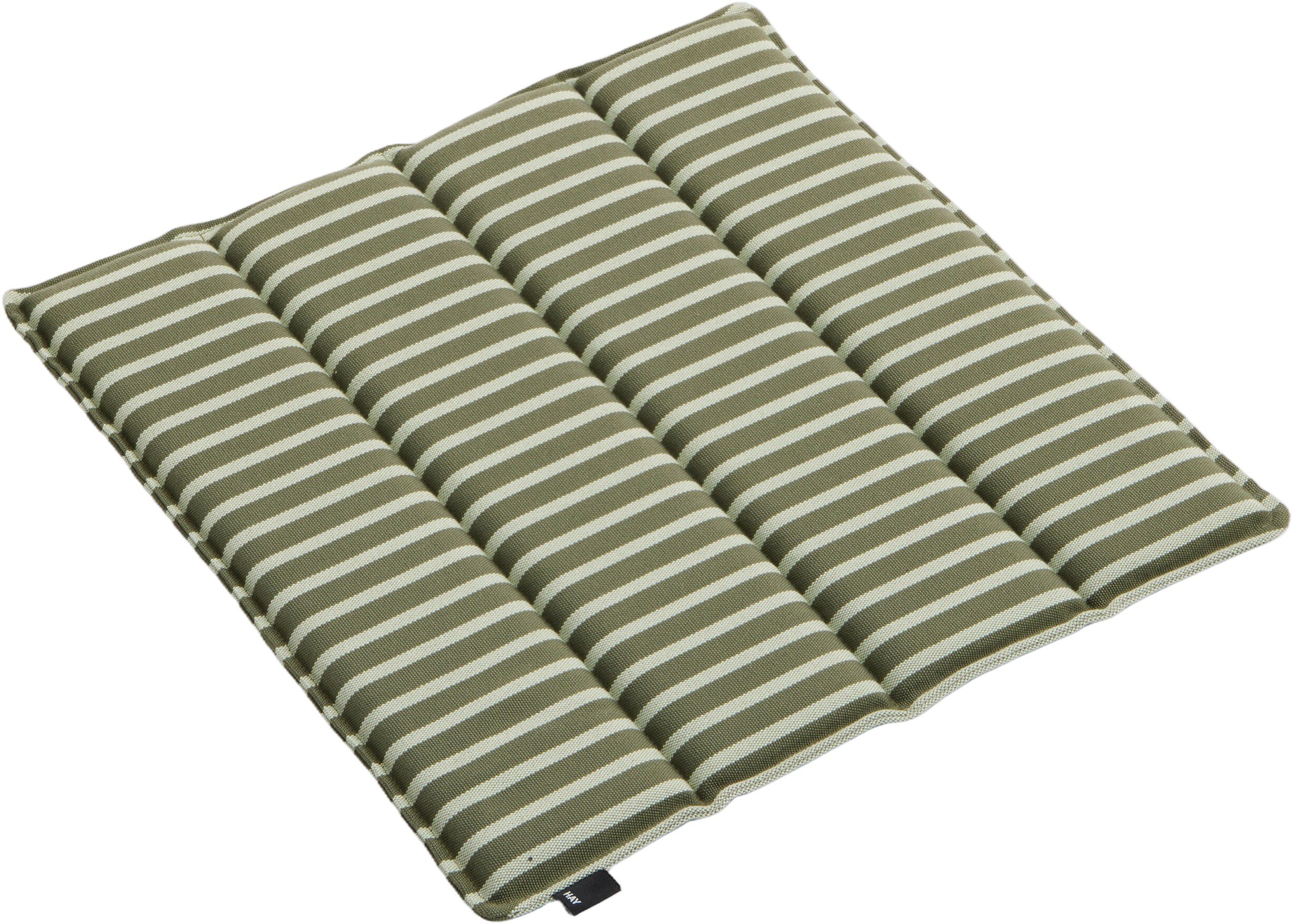 Terrazza Seat Cushion-40 x 40-Olive bold stripe