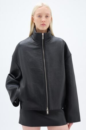 BONDED LEATHER JACKET