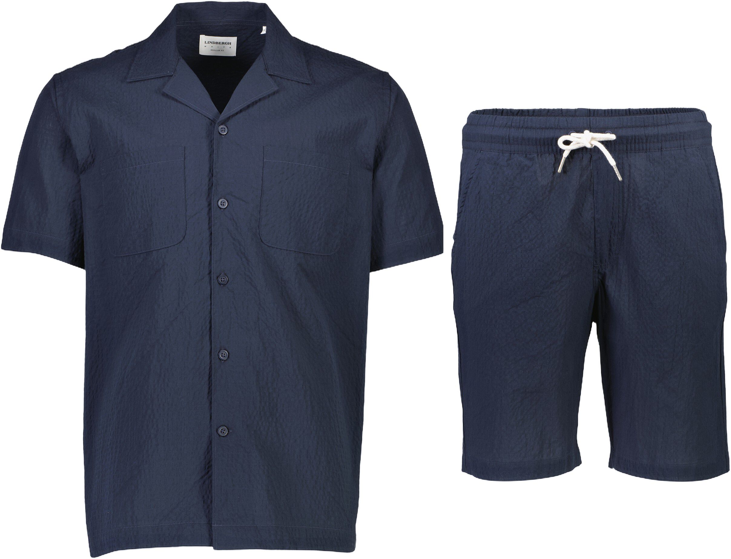 Seersucker shirt S/S+shorts