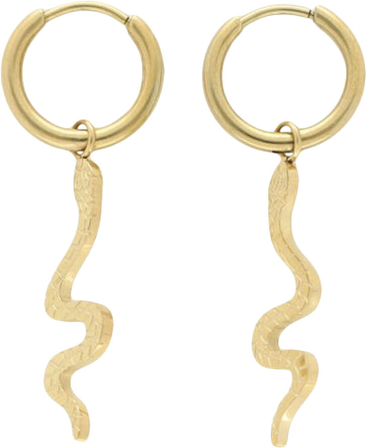 Snake hoop earrings