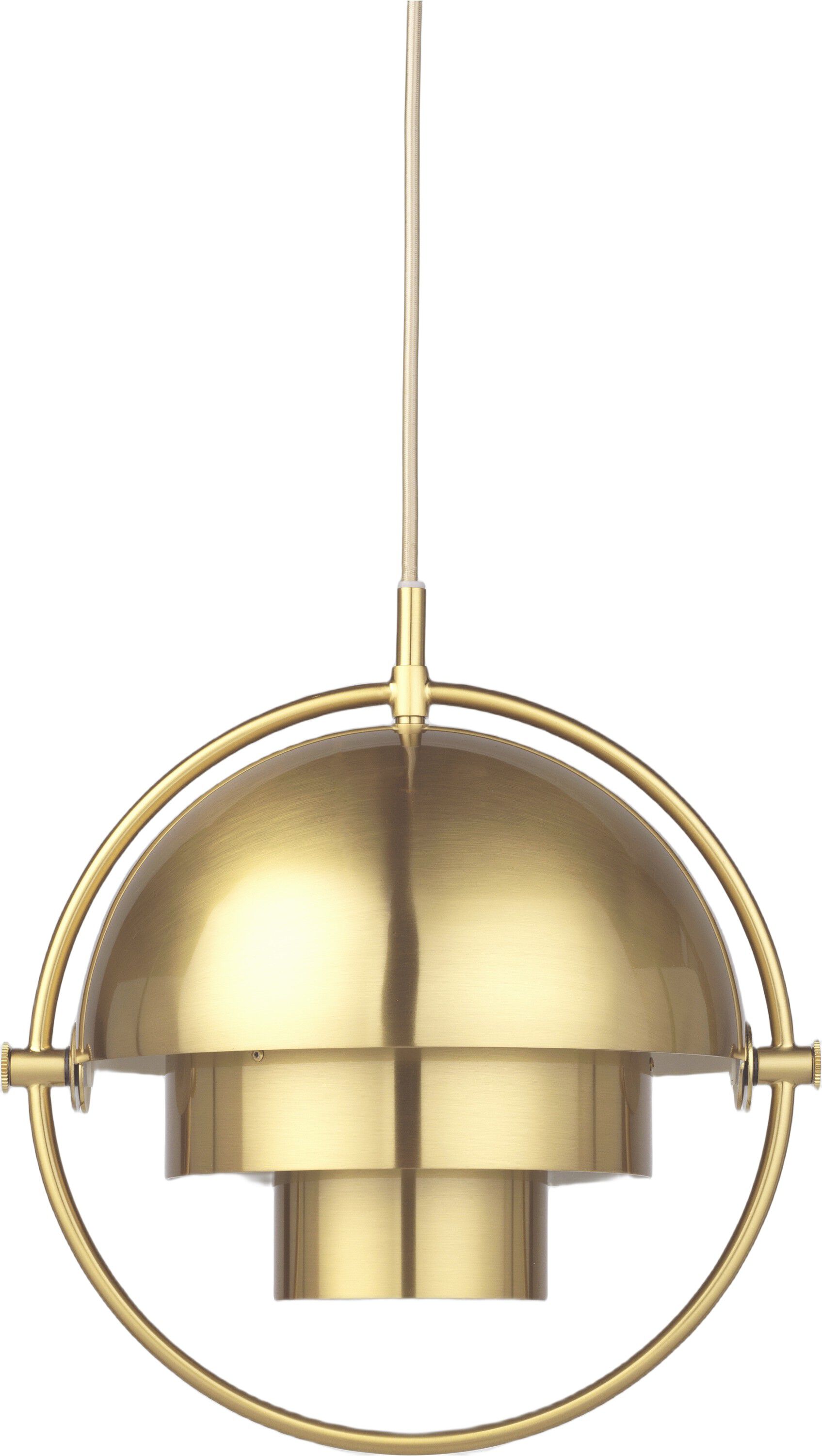 Multi-Lite Pendant - Small (Base: Brass, Shade: Shiny Brass)
