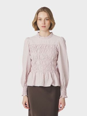 Possa Mini Check Blouse