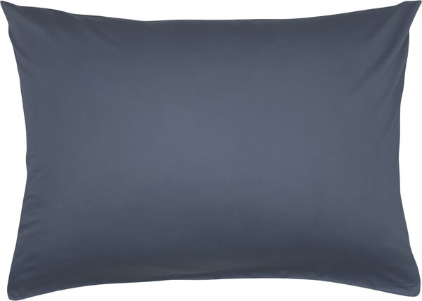 Satin pudebetræk blå