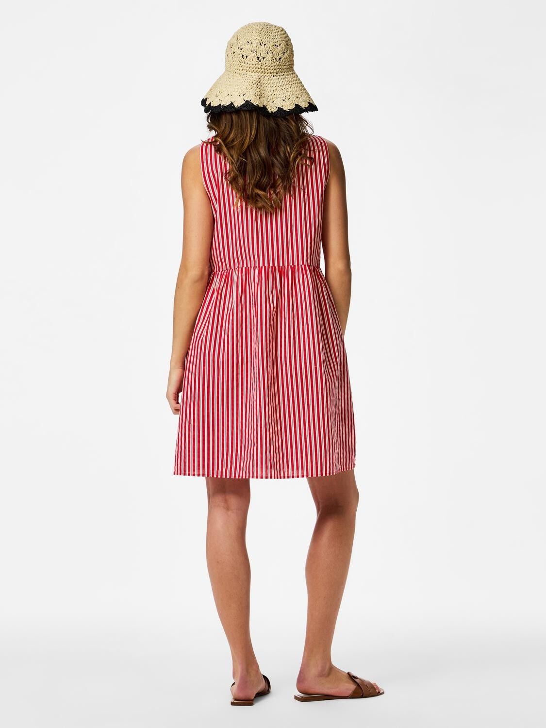 Pcjolly Sl Tie Short Dress Wvn Noos Bc