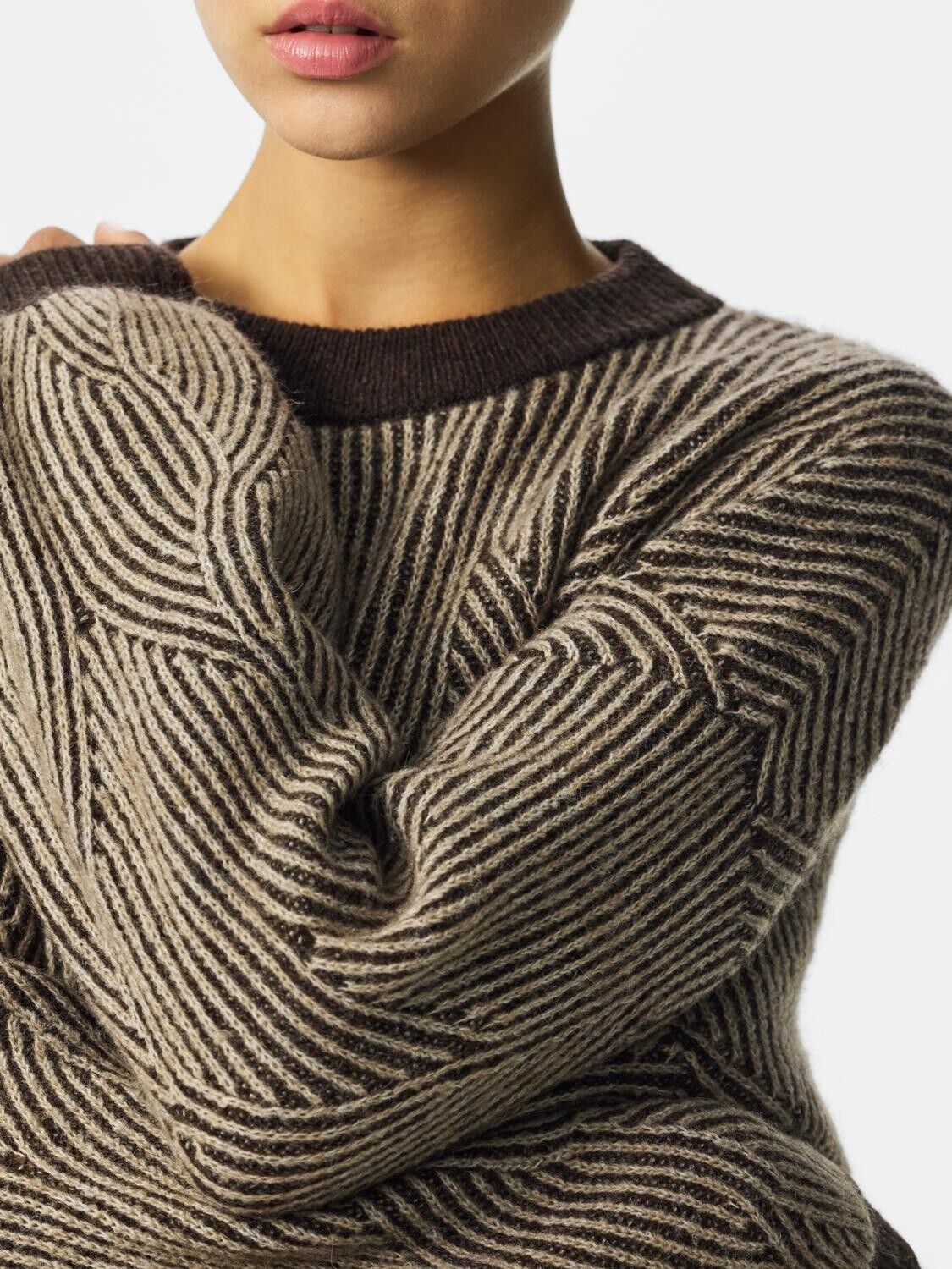 Pcjenna Ls O-Neck Knit Noos Bc
