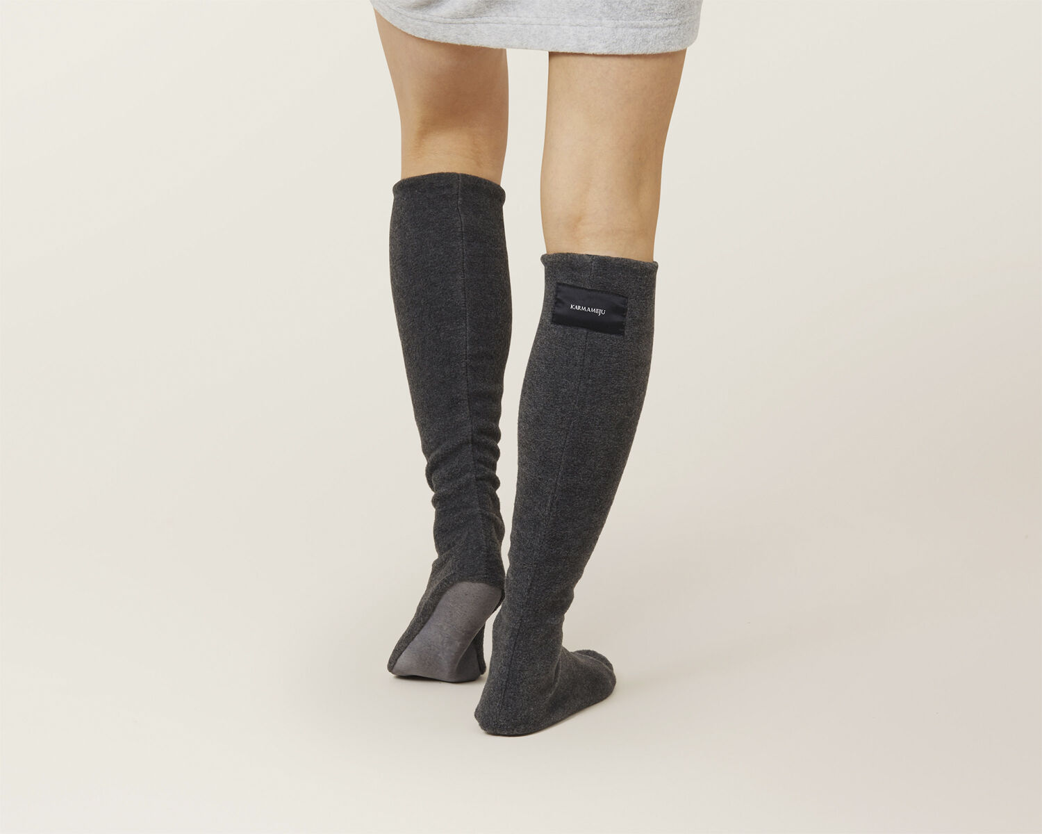 COZY fleece sokker, Koksgr&aring;