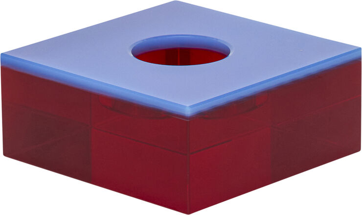 Flux Tealight Holder Blue/Red