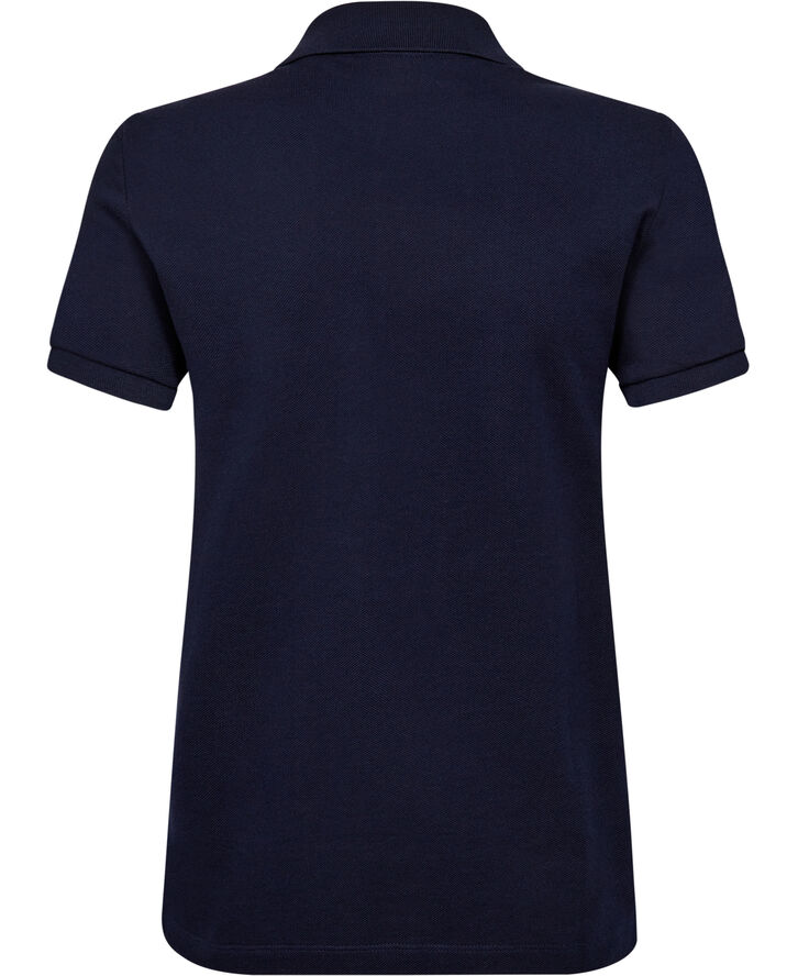 SHORT SLEEVED RIBBED COLLAR SHIRT