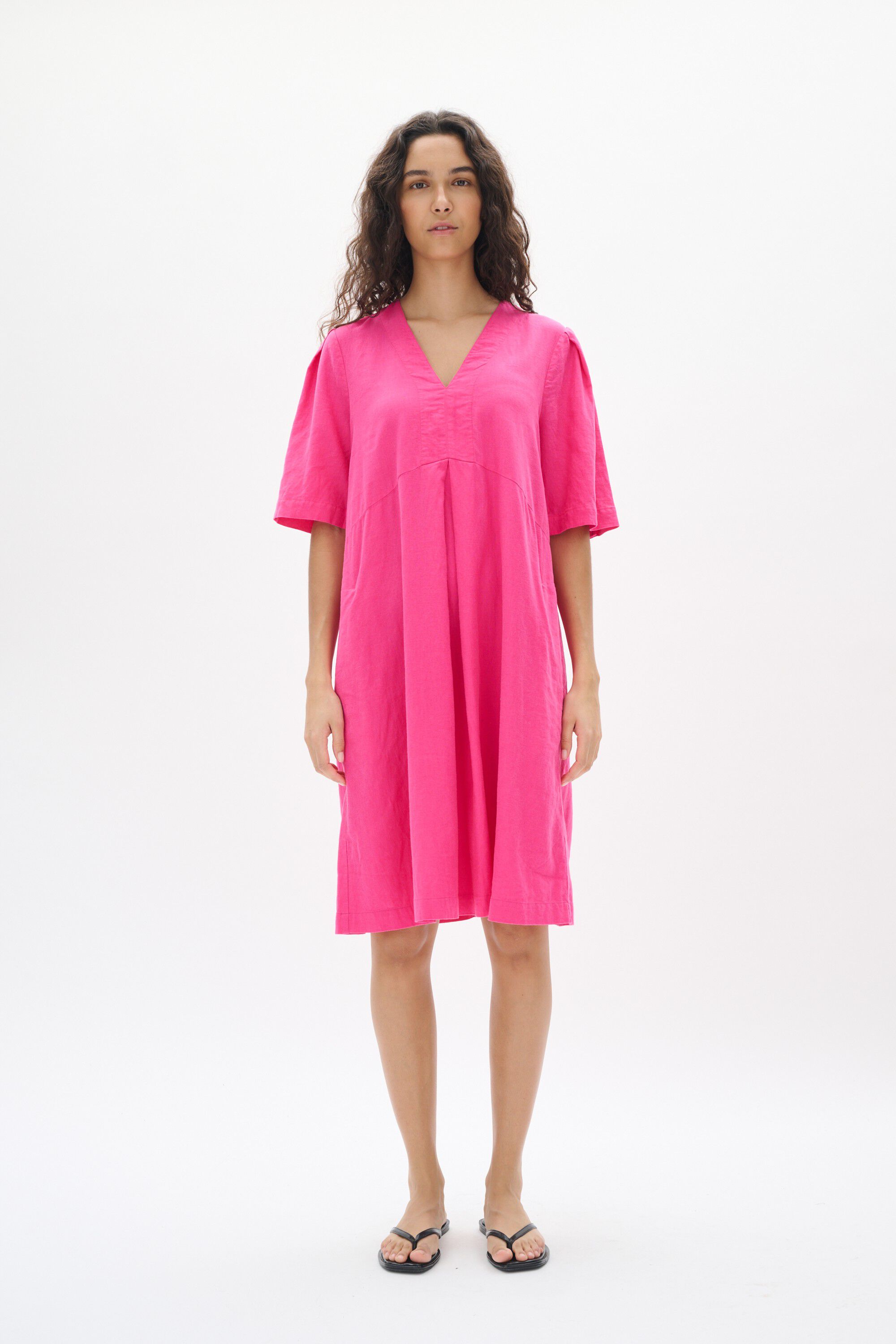 RimoneIW Short Linen Dress