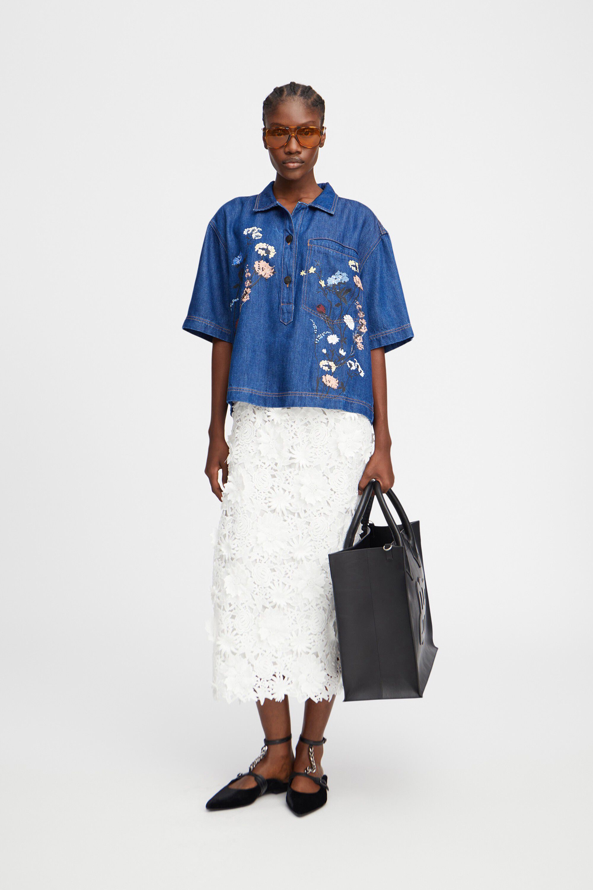 PHOR 100% Tencel Denim Top