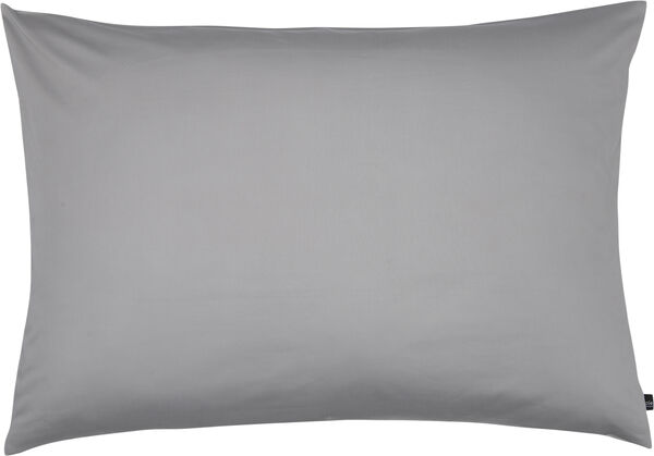 Satin pudebetræk dæmpet grå