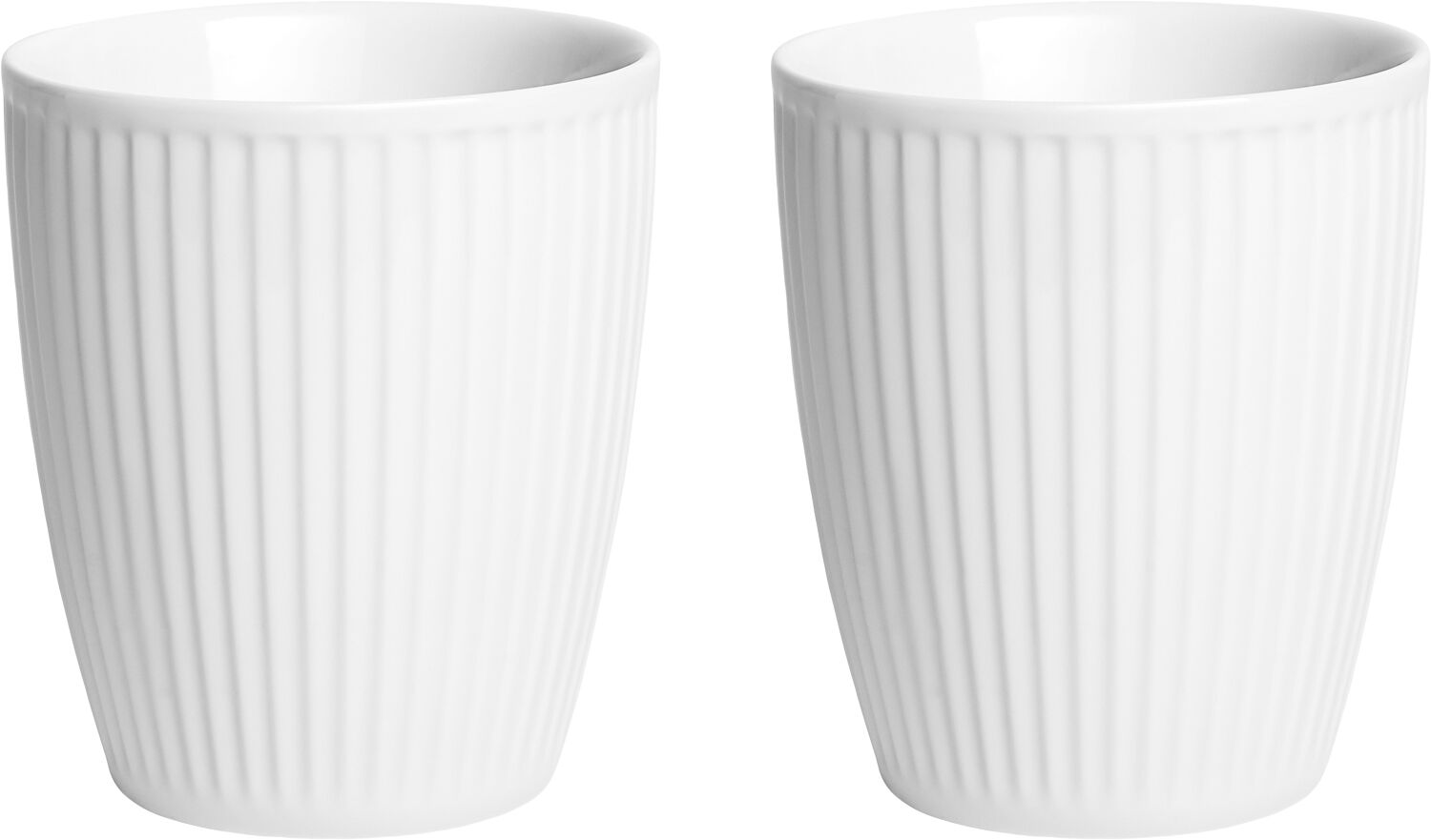 "Termosmugg Pliss&Atilde;&copy; 8 cl 6 x 7 cm 2 st Vit"