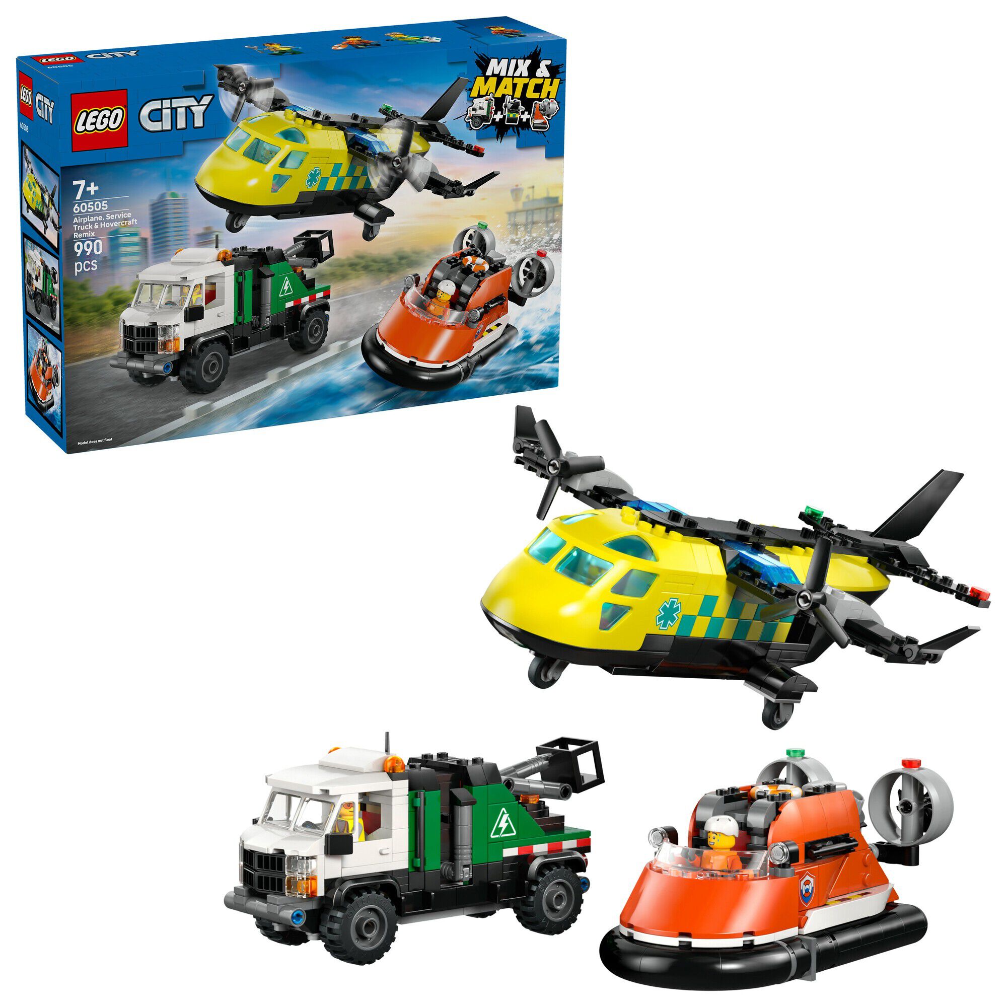 Remix &ndash; Fly, servicevogn og luftpudeb&aring;d 60505