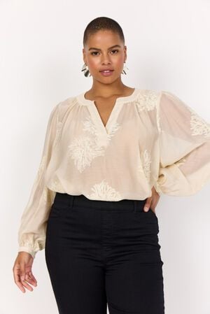 Curvy WA-SILICIA 1 Bluse Creme