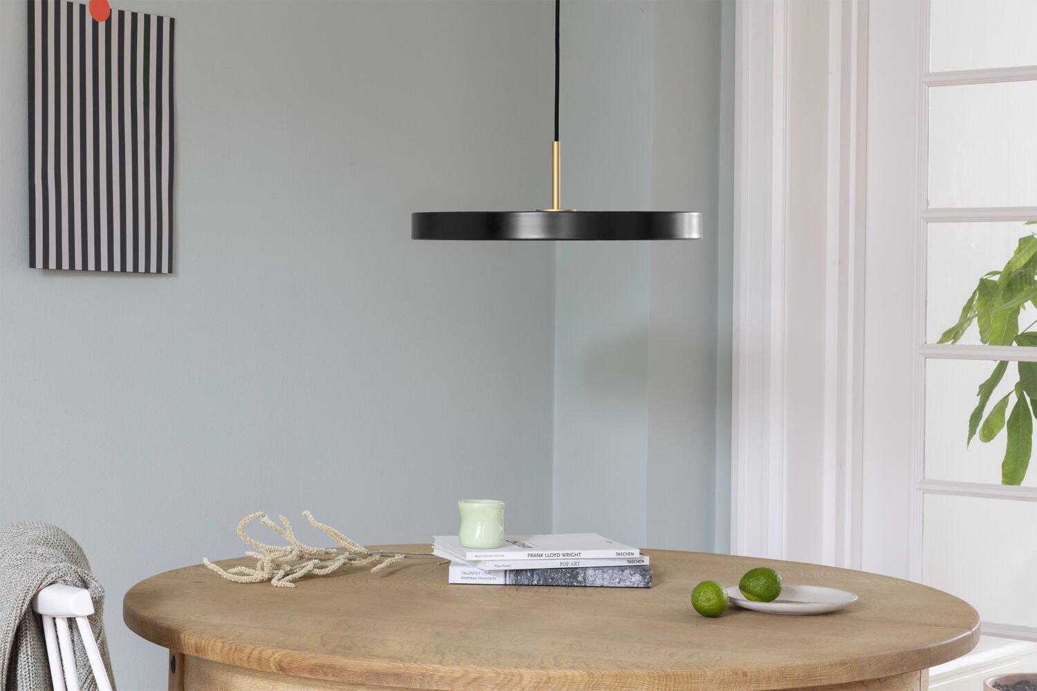 Asteria Mini anthracite &Oslash; 31 x 10,5 cm, 2. 7m cordset