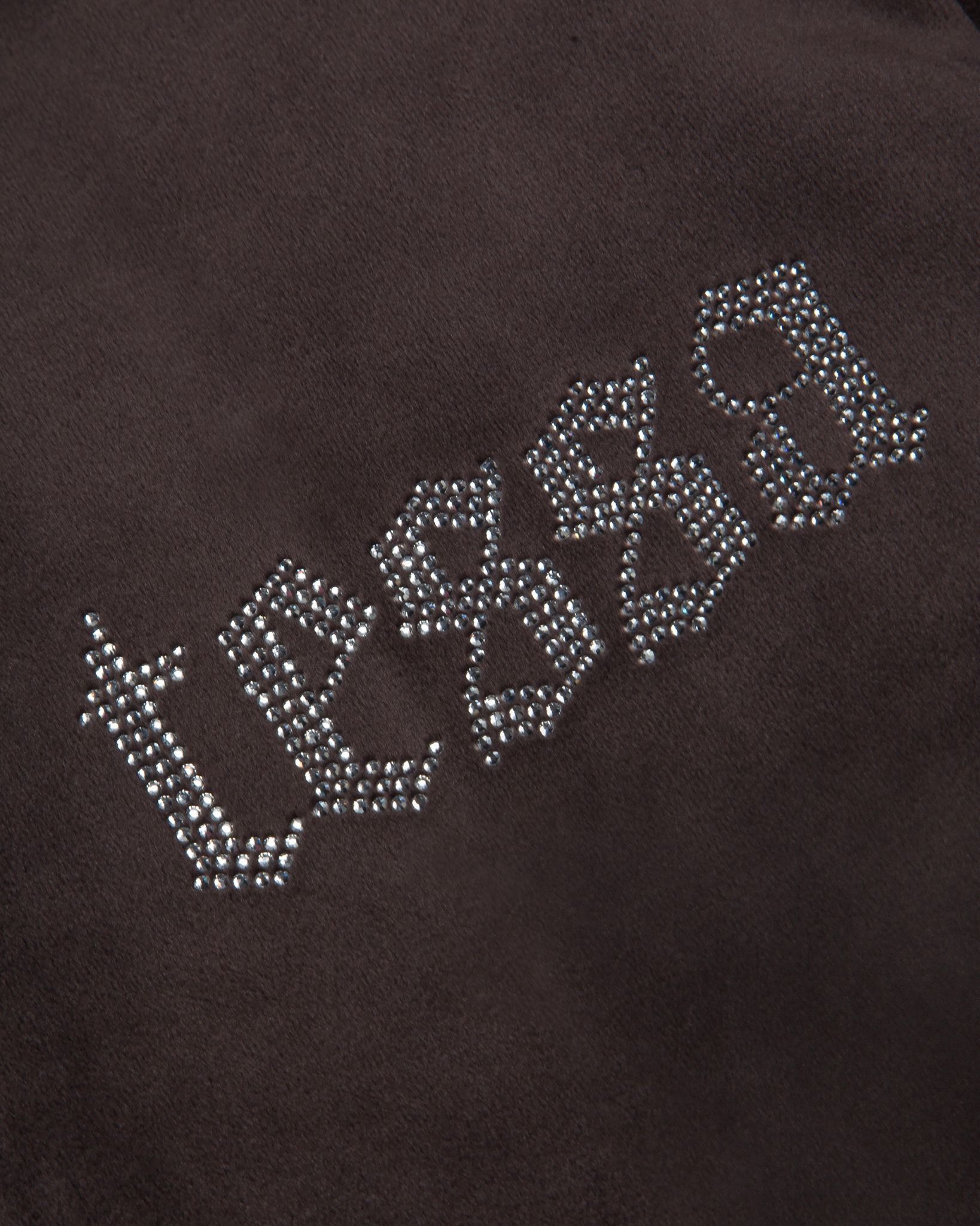 Tessa x Juicy - velour hoodie m. diamanter