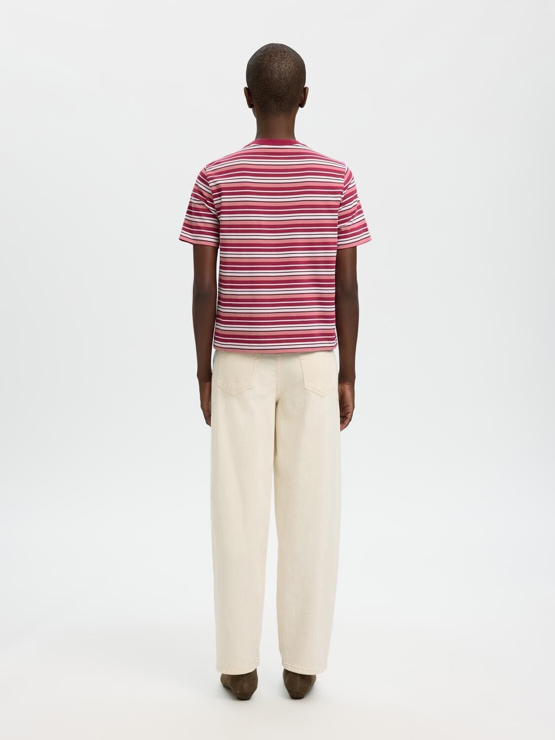 Slwessential Ss Striped Boxy Tee Noos