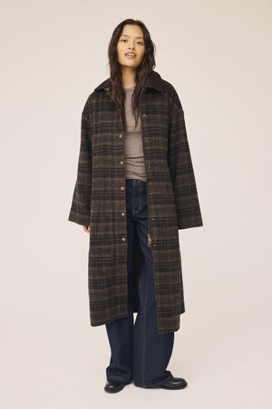 Emmy Wool 1 Coat with corduroy detail - GRS