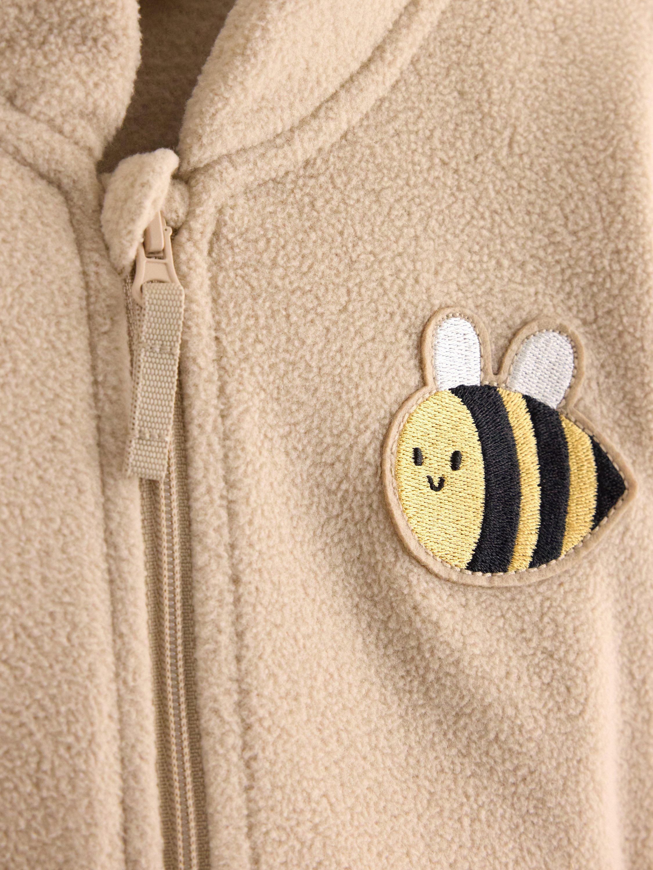 Jacket in microfleece with a high c