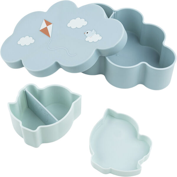 Snack & madkasse m/drikkedunk Playground Blå