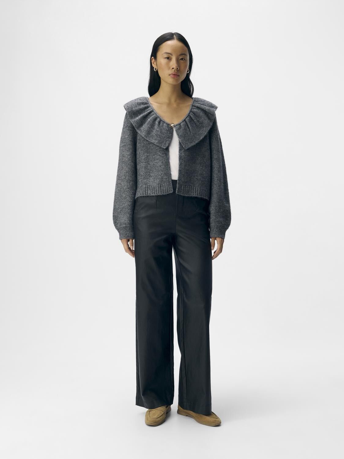 OBJDENISI L/S LO KNIT CARDIGAN NOOS