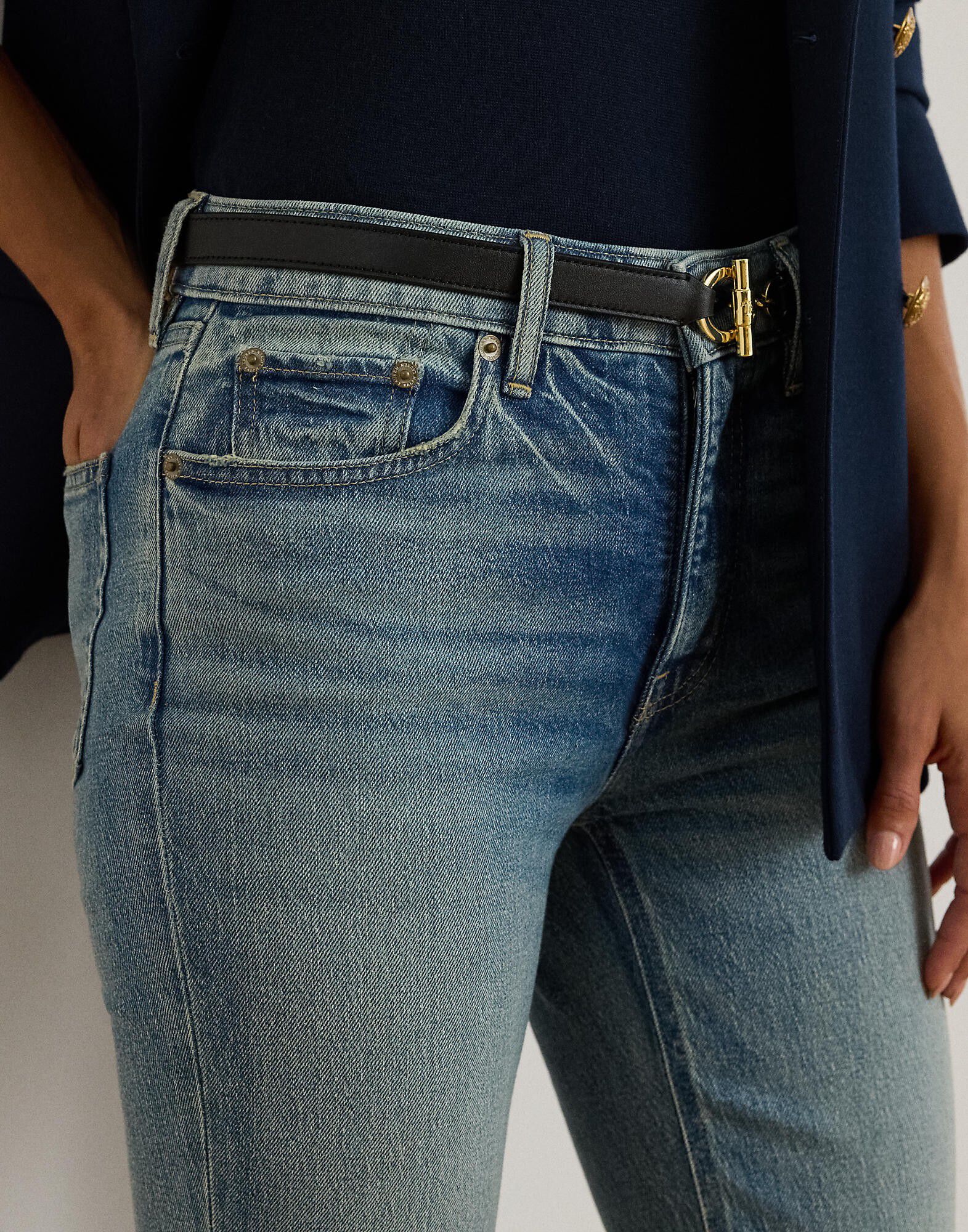 High-Rise Straight Ankle Jean