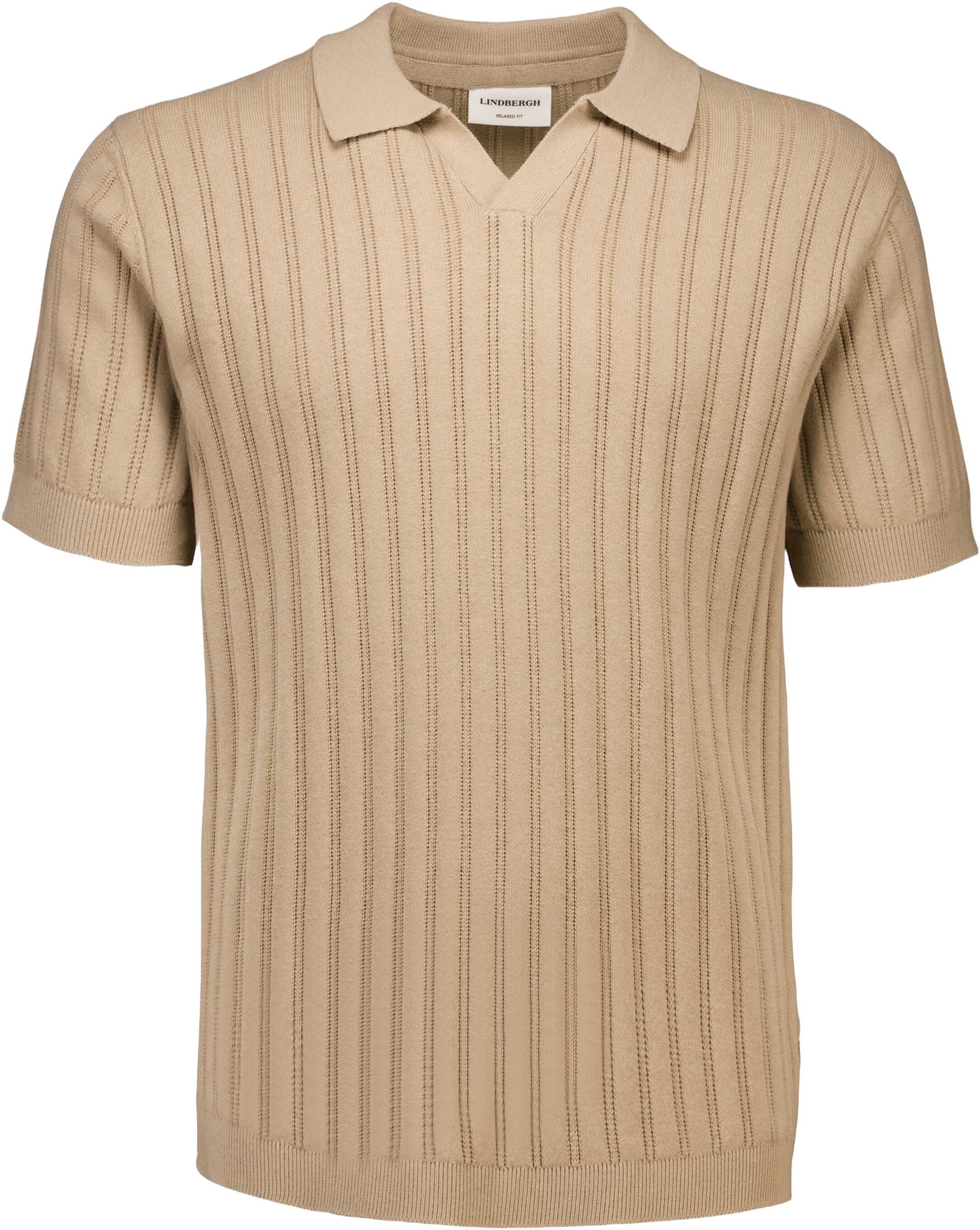 Knitted S/S v-neck polo