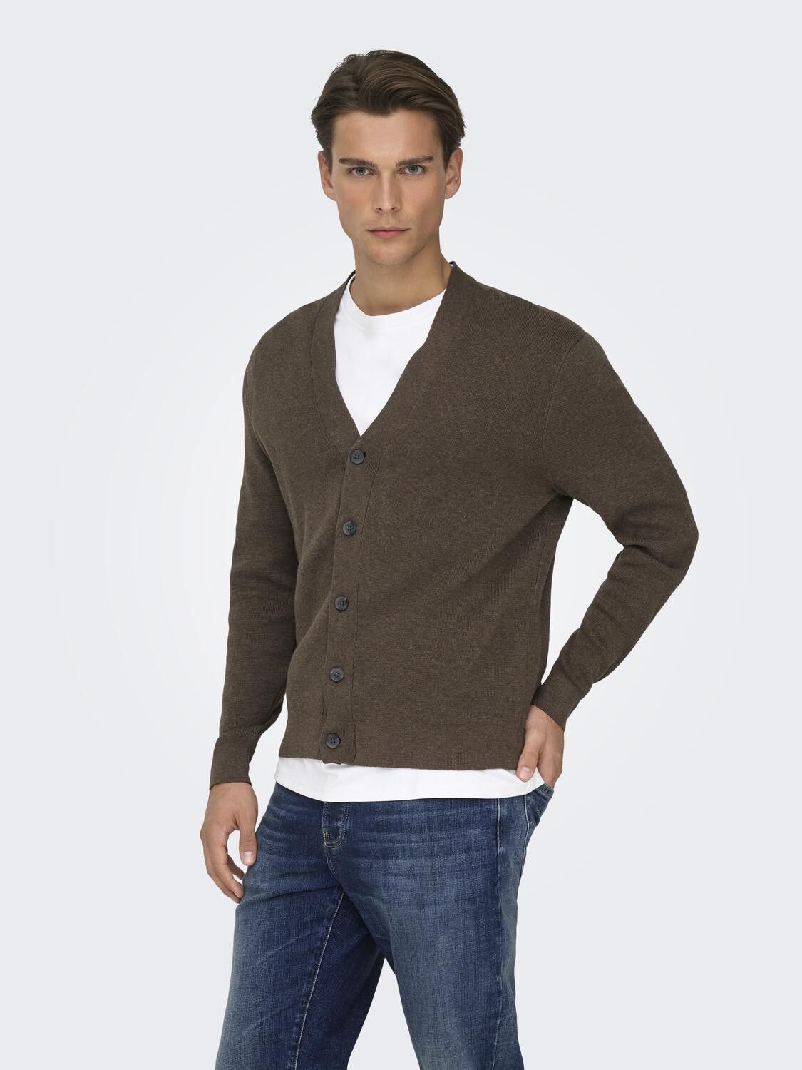 Onsting Life Reg Ls Cardigan Knit Noos